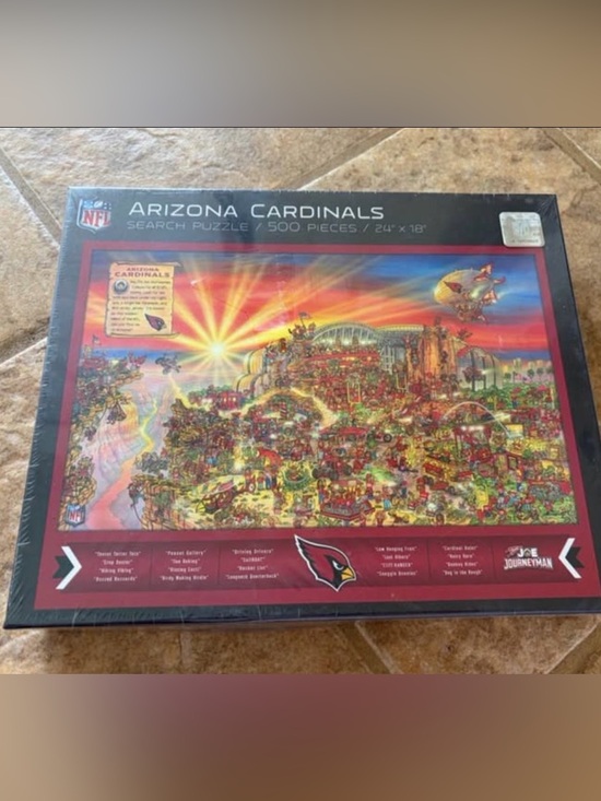 NFL Other - Arizona Cardinals NFL Search Puzzle 500 Pieces Journeyman, NEW